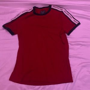red t-shirt